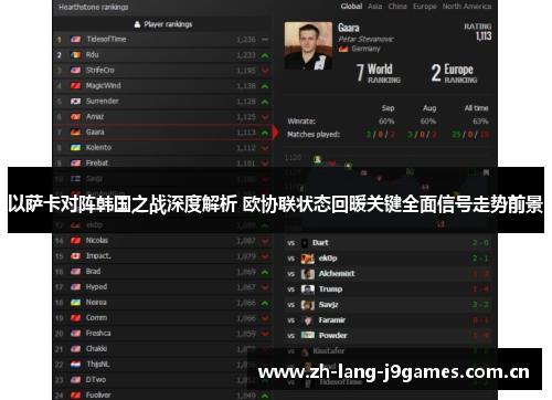 以萨卡对阵韩国之战深度解析 欧协联状态回暖关键全面信号走势前景 以萨卡对阵韩国之战深度解析 欧协联状态回暖关键全面信号走势前景